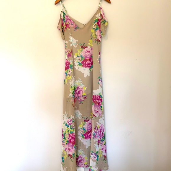 Nasty Gal | Dresses | Nasty Gal Vintage Beige Dress With Floral Pattern |  Poshmark
